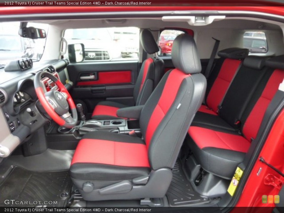 Dark Charcoal/Red Interior Photo for the 2012 Toyota FJ Cruiser Trail Teams Special Edition 4WD #75401802