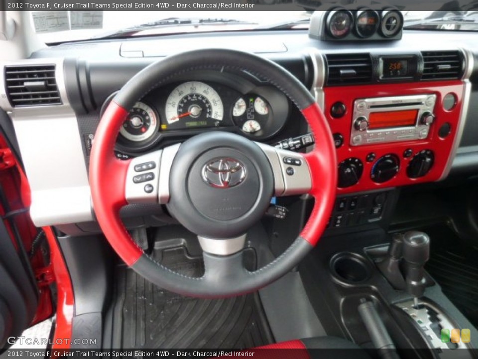 Dark Charcoal/Red Interior Steering Wheel for the 2012 Toyota FJ Cruiser Trail Teams Special Edition 4WD #75401827