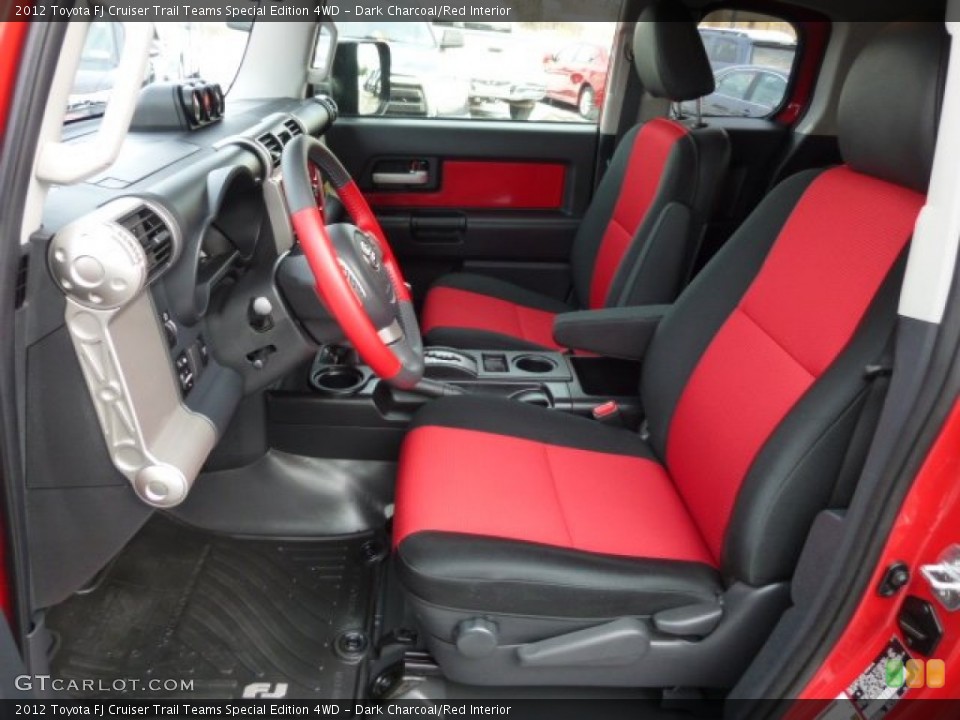 Dark Charcoal/Red Interior Front Seat for the 2012 Toyota FJ Cruiser Trail Teams Special Edition 4WD #75401847