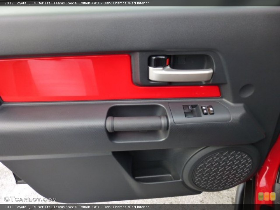 Dark Charcoal/Red Interior Door Panel for the 2012 Toyota FJ Cruiser Trail Teams Special Edition 4WD #75401886