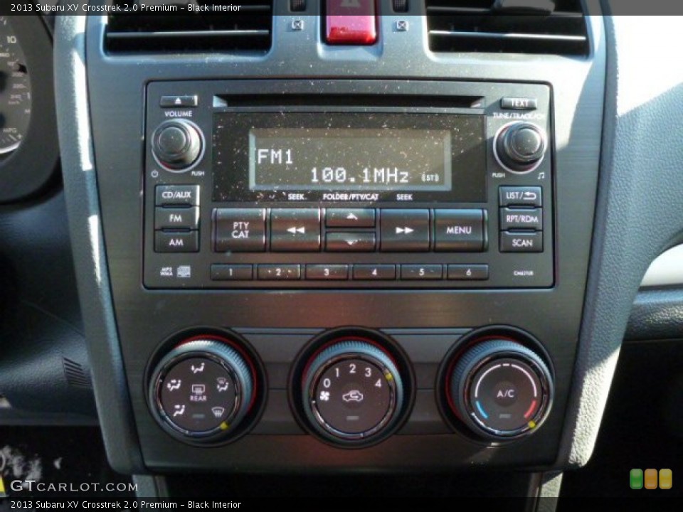 Black Interior Controls for the 2013 Subaru XV Crosstrek 2.0 Premium #75401946