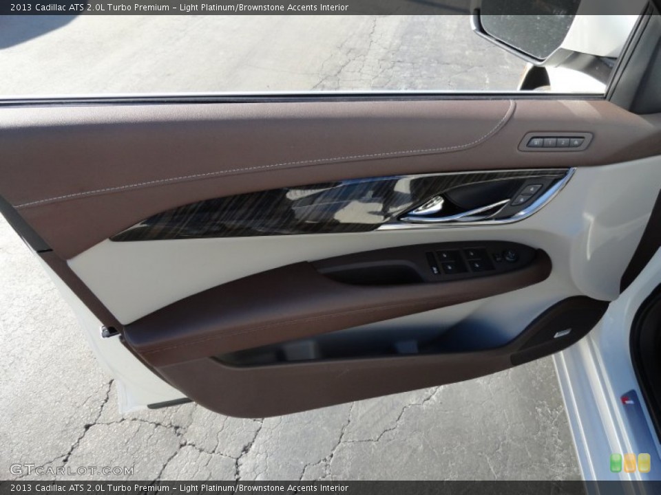 Light Platinum/Brownstone Accents Interior Door Panel for the 2013 Cadillac ATS 2.0L Turbo Premium #75403862