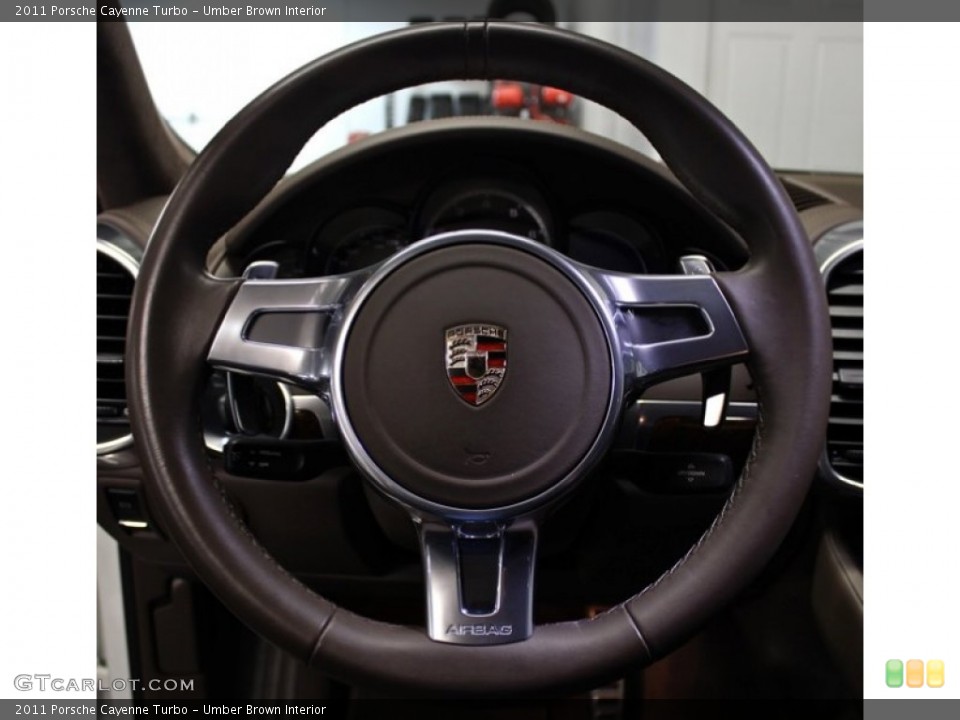 Umber Brown Interior Steering Wheel for the 2011 Porsche Cayenne Turbo #75404228