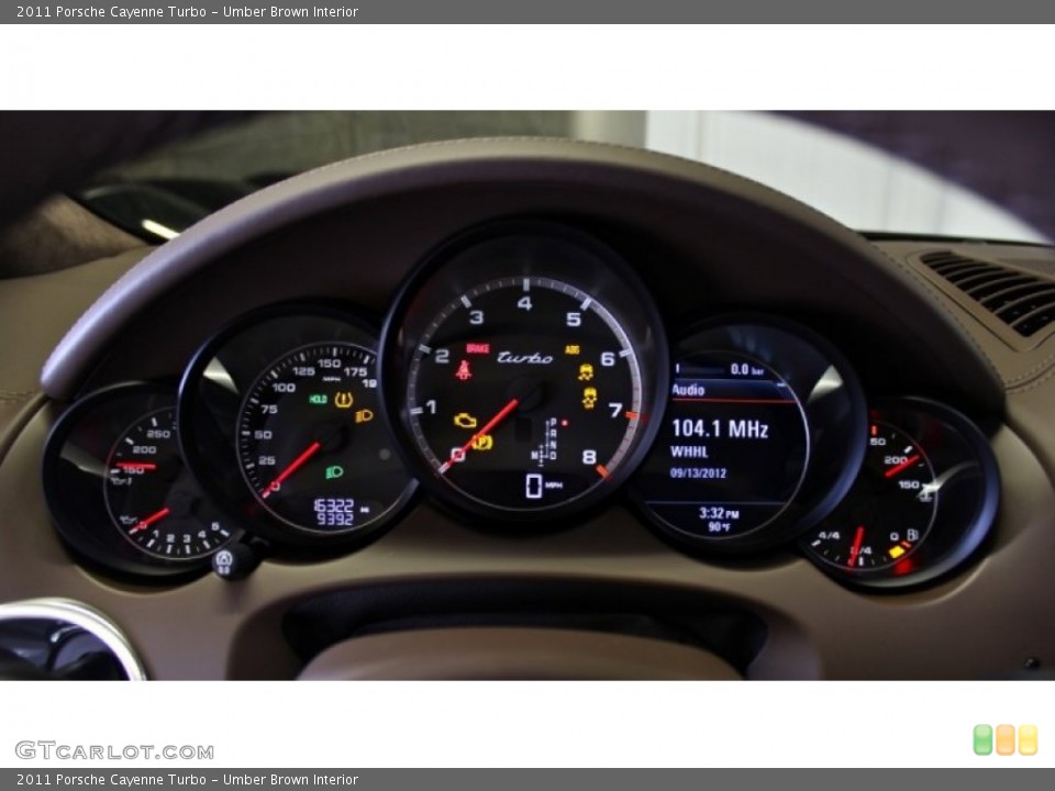 Umber Brown Interior Gauges for the 2011 Porsche Cayenne Turbo #75404265