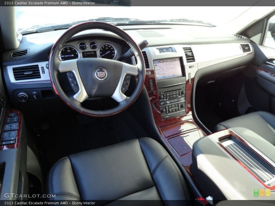 Ebony Interior Prime Interior for the 2013 Cadillac Escalade Premium AWD #75405133