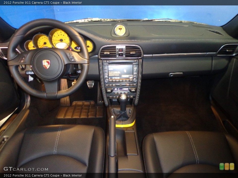 Black Interior Dashboard for the 2012 Porsche 911 Carrera GTS Coupe #75407886