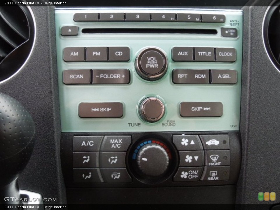 Beige Interior Controls for the 2011 Honda Pilot LX #75408489