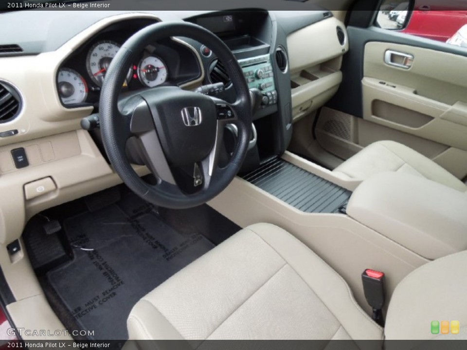 Beige Interior Prime Interior for the 2011 Honda Pilot LX #75408729