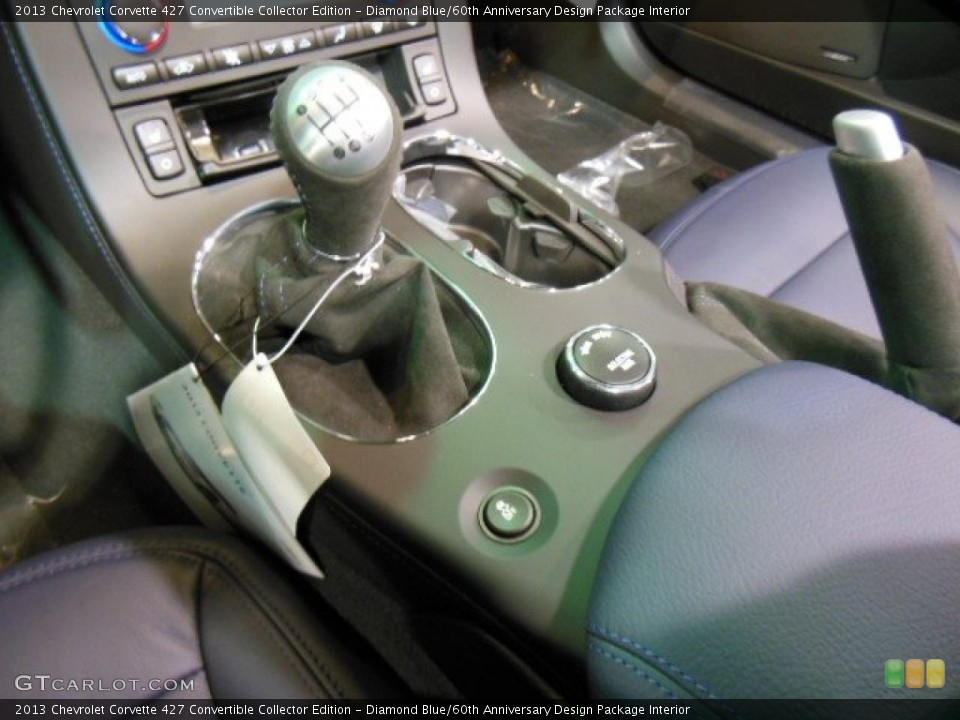 Diamond Blue/60th Anniversary Design Package Interior Transmission for the 2013 Chevrolet Corvette 427 Convertible Collector Edition #75410106