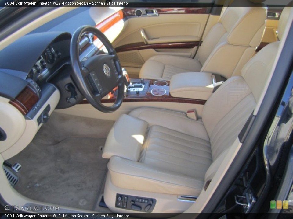 Sonnen Beige Interior Photo for the 2004 Volkswagen Phaeton W12 4Motion Sedan #75410908