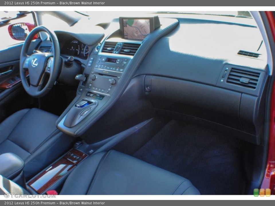 Black/Brown Walnut Interior Dashboard for the 2012 Lexus HS 250h Premium #75411165