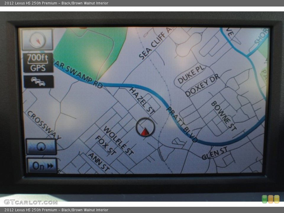 Black/Brown Walnut Interior Navigation for the 2012 Lexus HS 250h Premium #75411300