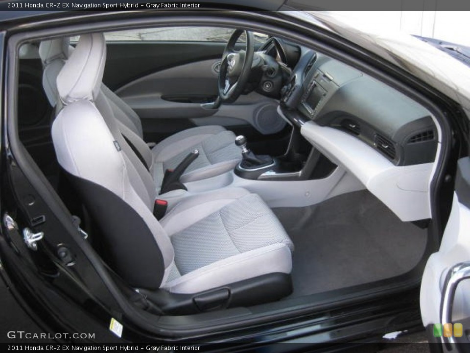 Gray Fabric Interior Photo for the 2011 Honda CR-Z EX Navigation Sport Hybrid #75412509