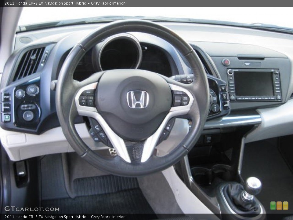 Gray Fabric Interior Dashboard for the 2011 Honda CR-Z EX Navigation Sport Hybrid #75412568