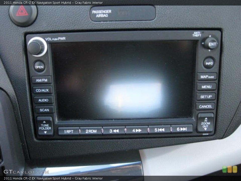 Gray Fabric Interior Controls for the 2011 Honda CR-Z EX Navigation Sport Hybrid #75412586