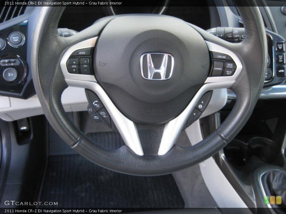 Gray Fabric Interior Steering Wheel for the 2011 Honda CR-Z EX Navigation Sport Hybrid #75412615