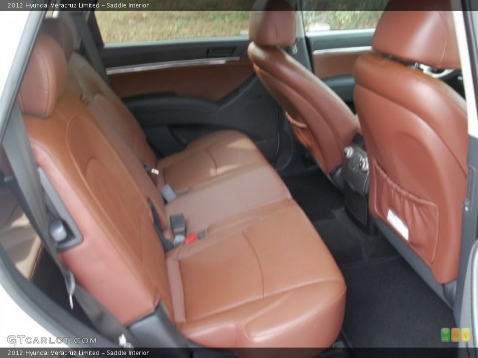Saddle Interior Rear Seat for the 2012 Hyundai Veracruz Limited #75415182