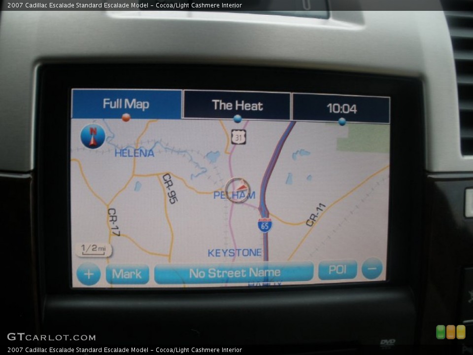 Cocoa/Light Cashmere Interior Navigation for the 2007 Cadillac Escalade  #75416511