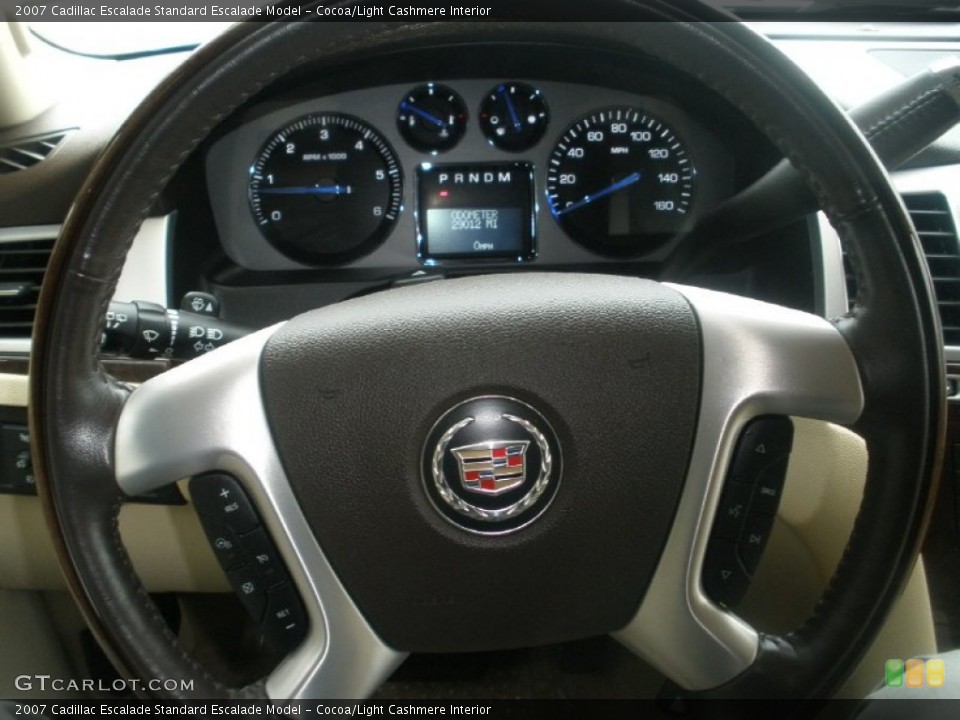 Cocoa/Light Cashmere Interior Steering Wheel for the 2007 Cadillac Escalade  #75416929