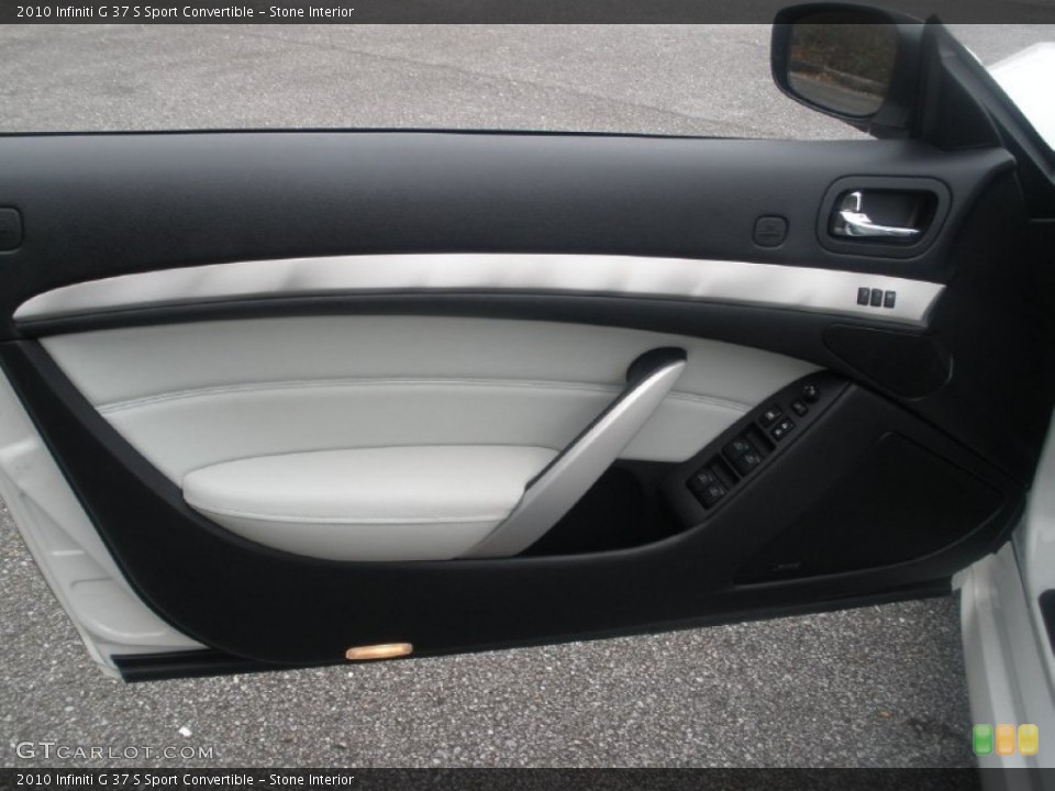 Stone Interior Door Panel for the 2010 Infiniti G 37 S Sport Convertible #75417153