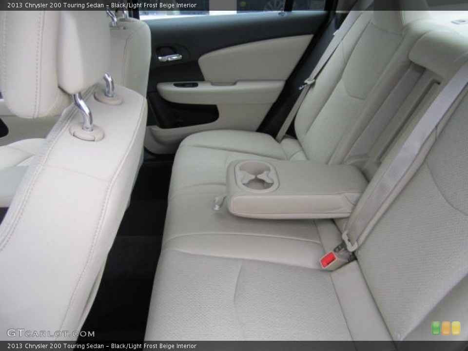 Black/Light Frost Beige Interior Rear Seat for the 2013 Chrysler 200 Touring Sedan #75417492