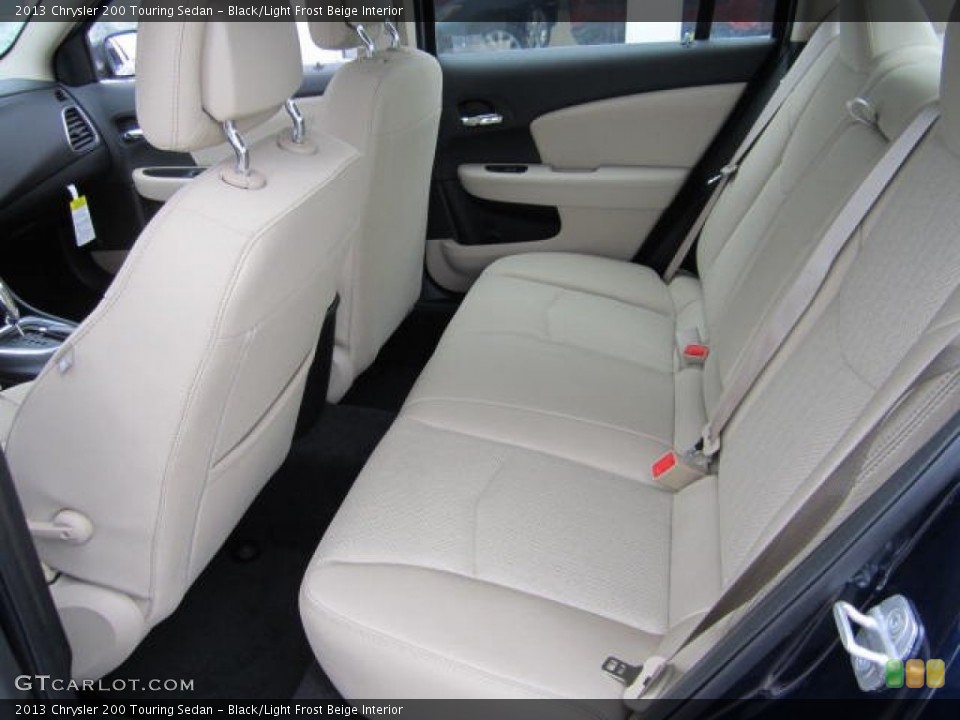 Black/Light Frost Beige Interior Rear Seat for the 2013 Chrysler 200 Touring Sedan #75417855