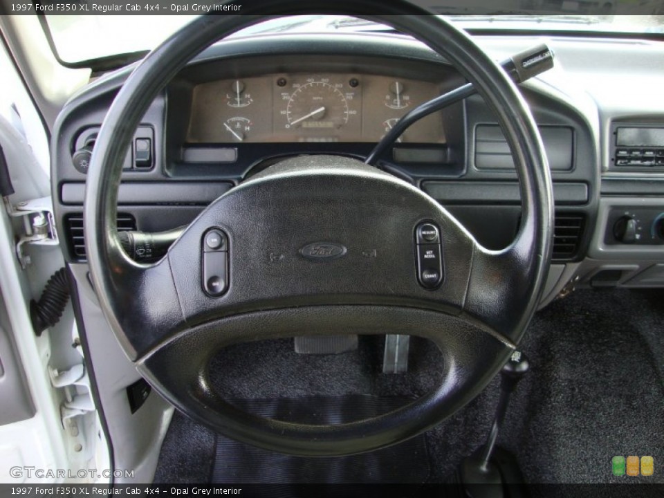 Opal Grey Interior Steering Wheel for the 1997 Ford F350 XL Regular Cab 4x4 #75418236