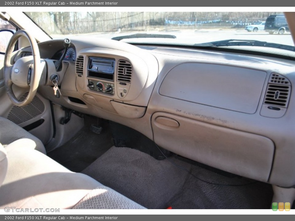 Medium Parchment Interior Dashboard for the 2002 Ford F150 XLT Regular Cab #75421974