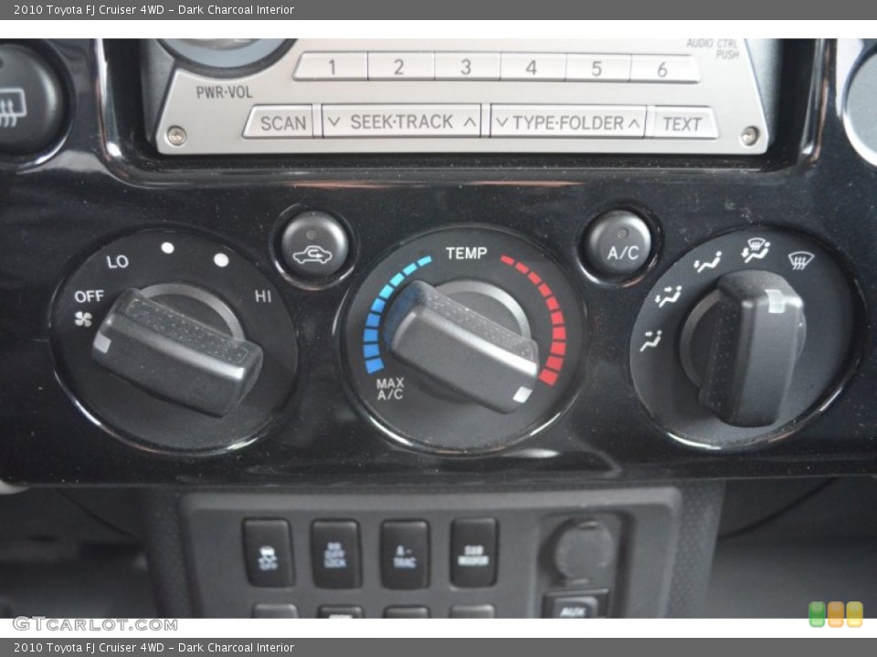 Dark Charcoal Interior Controls for the 2010 Toyota FJ Cruiser 4WD #75422514