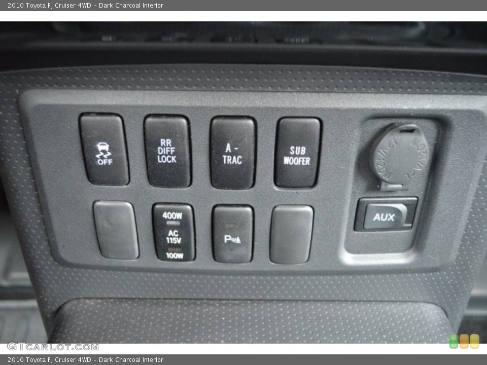 Dark Charcoal Interior Controls for the 2010 Toyota FJ Cruiser 4WD #75422519