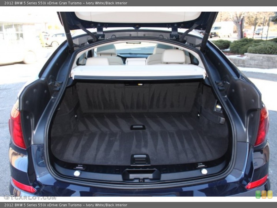 Ivory White/Black Interior Trunk for the 2012 BMW 5 Series 550i xDrive Gran Turismo #75424542
