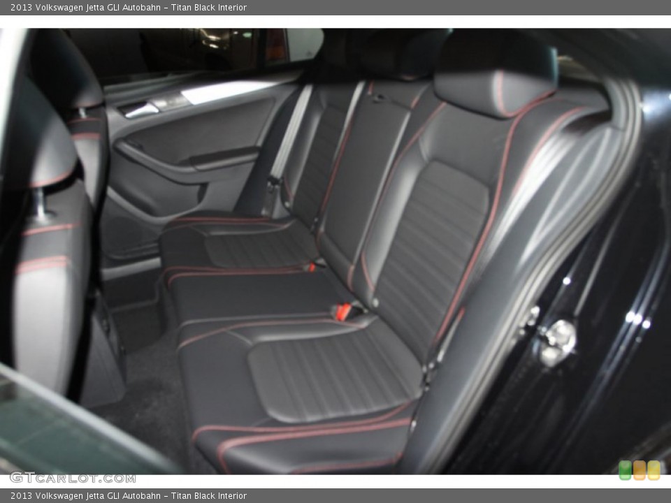 Titan Black Interior Rear Seat for the 2013 Volkswagen Jetta GLI Autobahn #75424761