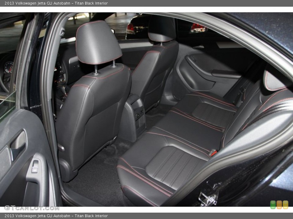 Titan Black Interior Rear Seat for the 2013 Volkswagen Jetta GLI Autobahn #75424779