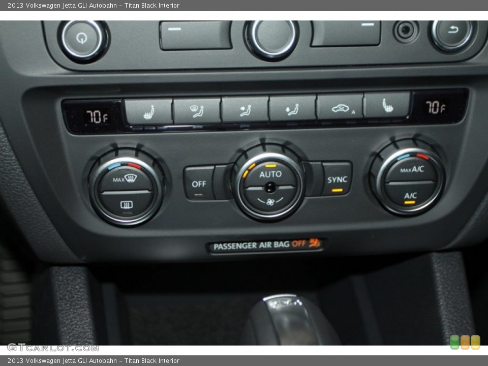Titan Black Interior Controls for the 2013 Volkswagen Jetta GLI Autobahn #75424857