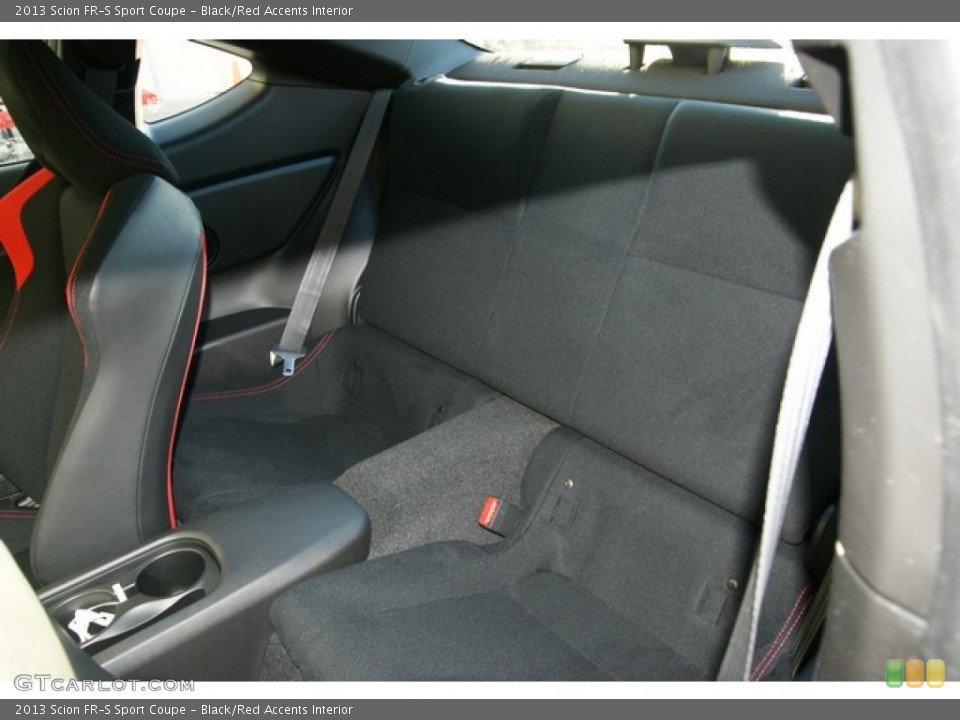 Black/Red Accents Interior Rear Seat for the 2013 Scion FR-S Sport Coupe #75427587