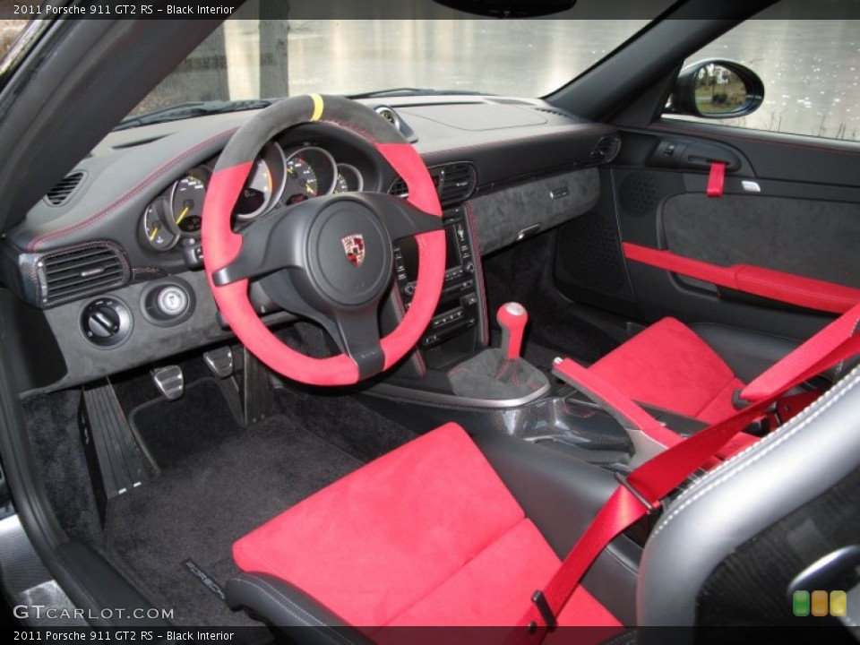 Black Interior Prime Interior for the 2011 Porsche 911 GT2 RS #75428901
