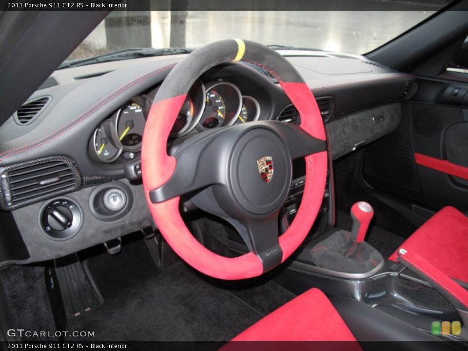 Black Interior Steering Wheel for the 2011 Porsche 911 GT2 RS #75429075