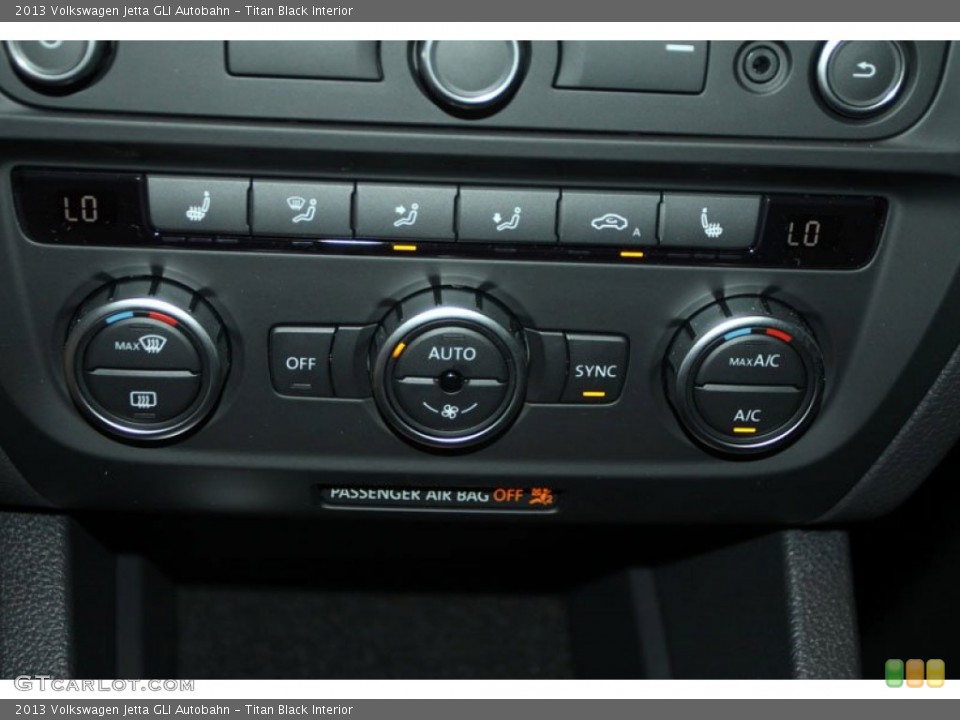 Titan Black Interior Controls for the 2013 Volkswagen Jetta GLI Autobahn #75429483