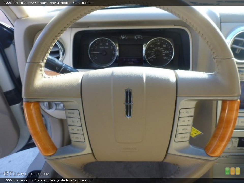 Sand Interior Steering Wheel for the 2006 Lincoln Zephyr  #75431149