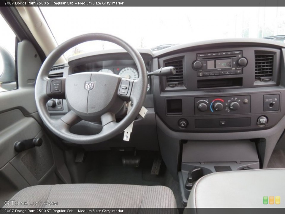 Medium Slate Gray Interior Dashboard for the 2007 Dodge Ram 2500 ST Regular Cab #75433443