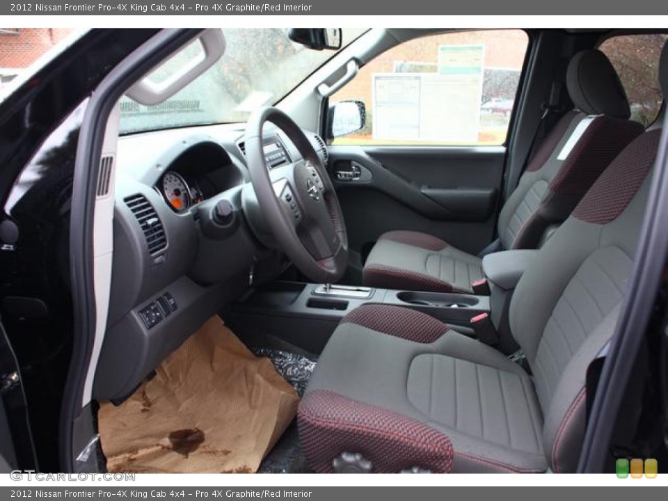 Pro 4X Graphite/Red Interior Photo for the 2012 Nissan Frontier Pro-4X King Cab 4x4 #75434271