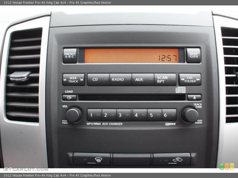 Pro 4X Graphite/Red Interior Controls for the 2012 Nissan Frontier Pro-4X King Cab 4x4 #75434313