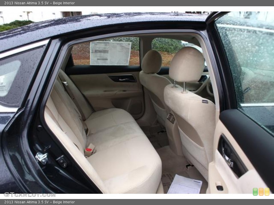 Beige Interior Rear Seat for the 2013 Nissan Altima 3.5 SV #75435083