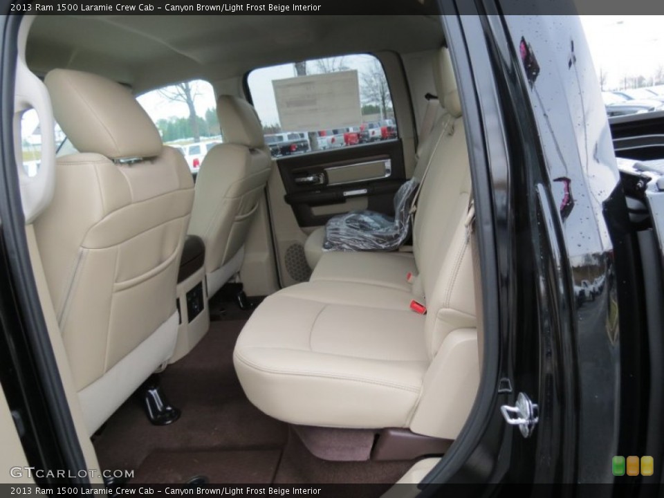 Canyon Brown/Light Frost Beige Interior Rear Seat for the 2013 Ram 1500 Laramie Crew Cab #75435318