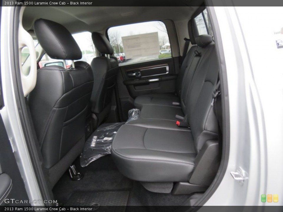 Black Interior Rear Seat for the 2013 Ram 1500 Laramie Crew Cab #75436721