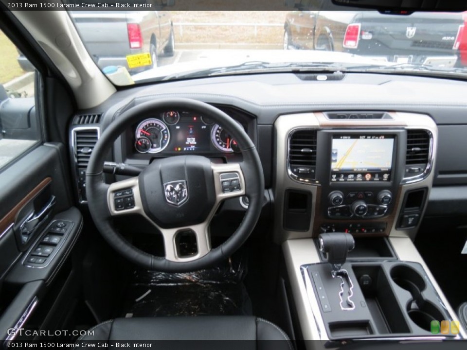 Black Interior Dashboard for the 2013 Ram 1500 Laramie Crew Cab #75436749