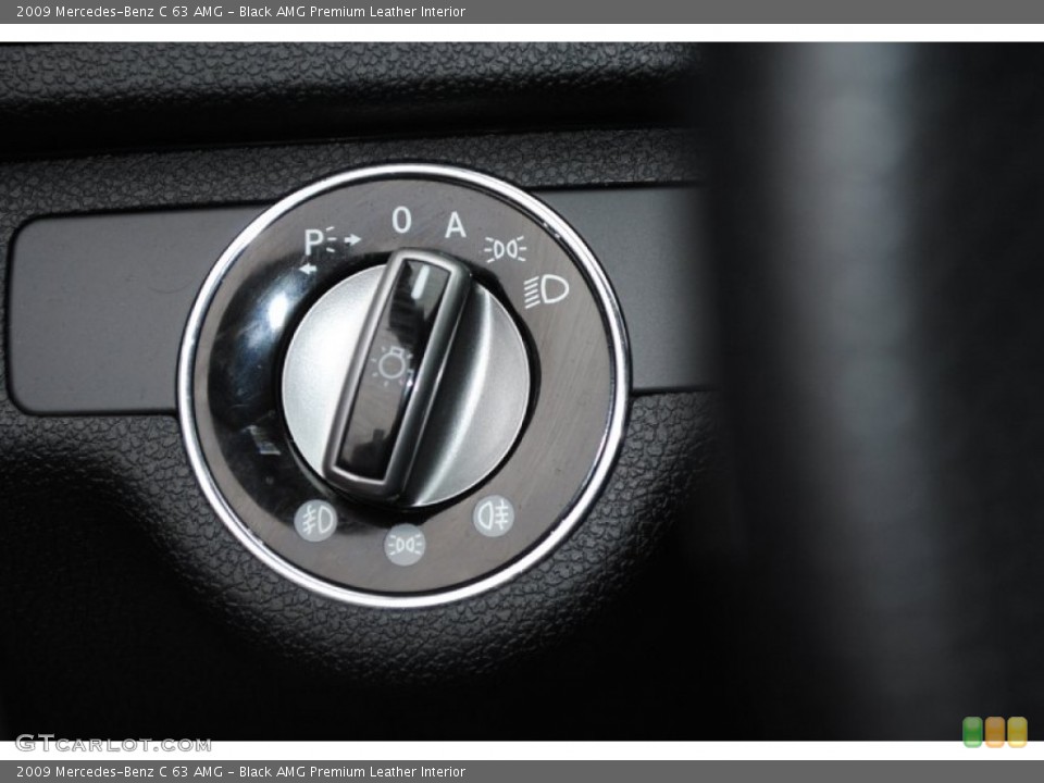 Black AMG Premium Leather Interior Controls for the 2009 Mercedes-Benz C 63 AMG #75439956