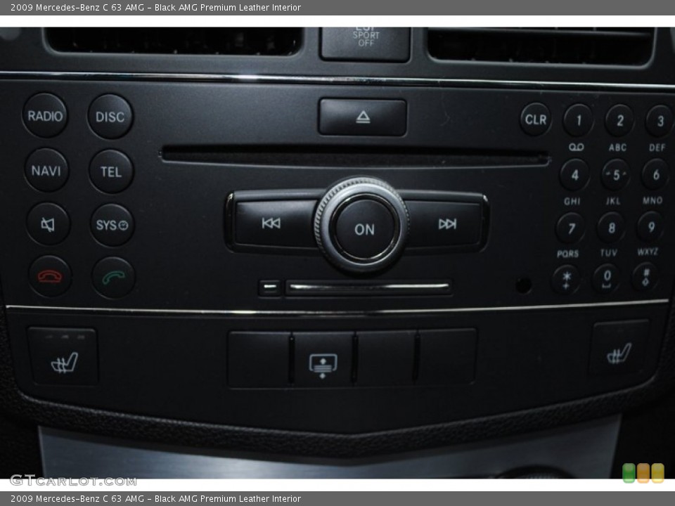 Black AMG Premium Leather Interior Controls for the 2009 Mercedes-Benz C 63 AMG #75440130
