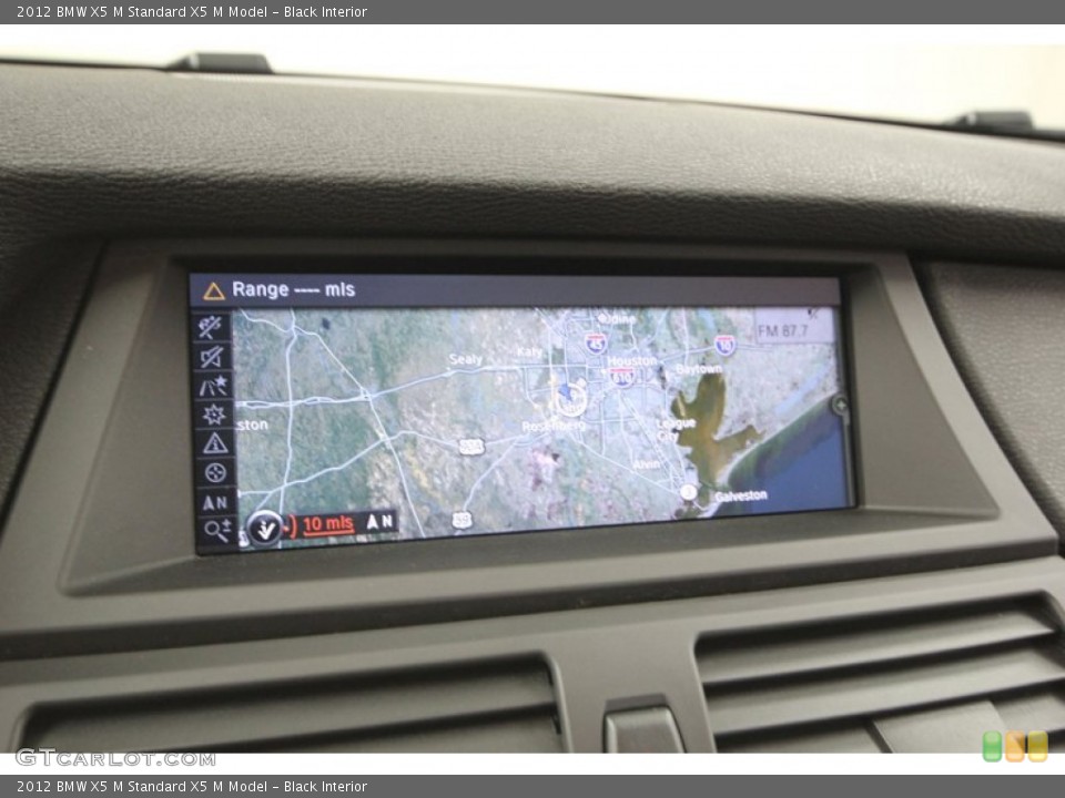 Black Interior Navigation for the 2012 BMW X5 M  #75440290