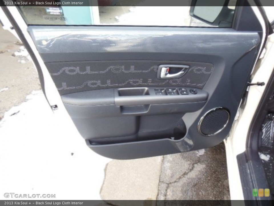 Black Soul Logo Cloth Interior Door Panel for the 2013 Kia Soul + #75441309
